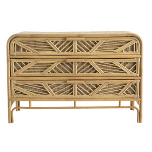 Miliboo Kommode Rattan 3 Schubladen GALON