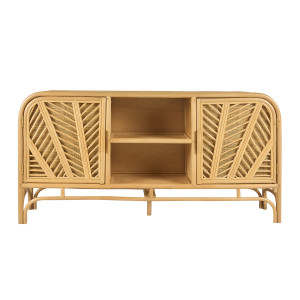 Miliboo Rattan-Sideboard mit 2 Türen GALON