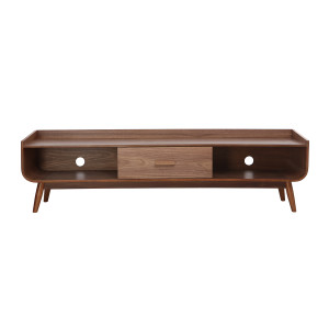 Miliboo TV-Möbel Vintage Nussbaumholz 180 cm HALLEN