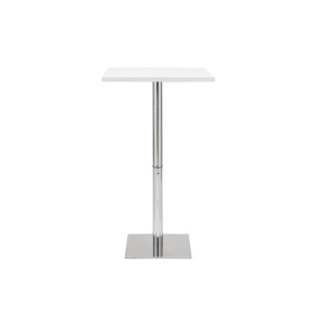 Miliboo Weißer quadratischer Design-Bartisch JACK