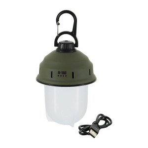 Lampa Turystyczna M-Tac Wisząca USB - Olive
