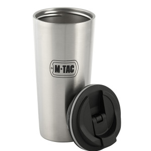 Kubek termiczny turystyczny z pokrywką M-Tac 450ml - Chrome