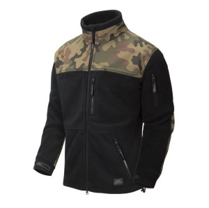 Bluza Polarowa Polar Wojskowy Helikon Infantry Fleece - Czarny/Pl Woodland