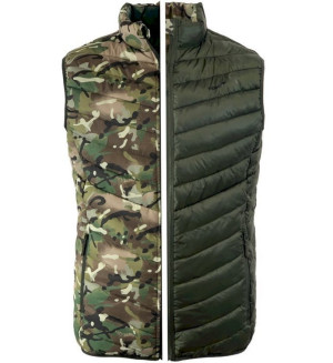 Kamizelka Ocieplana Dwustronna Texar Reverse - Olive/Mc Camo