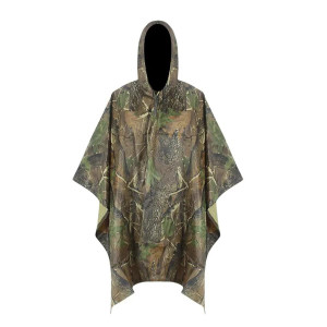 Peleryna Przeciwdeszczowa Ponczo z Kapturem Camo Nylon Real Tree