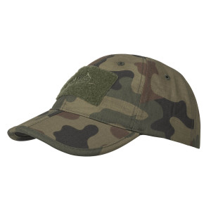 Czapka z Daszkiem Taktyczna Helikon Baseball Folding Rip Stop - PL Woodland