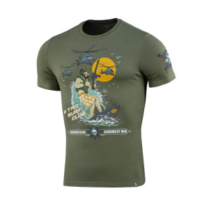 Koszulka bawełniana T-shirt M-Tac Surf Club - Light Olive