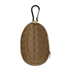 Etui na Klucze Camo Granat z Karabinczykiem - Coyote