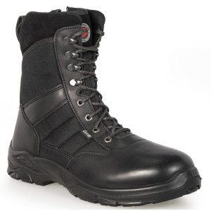 Buty Taktyczne Skórzane Sibeza DXB High Czarne Safe ZIP System
