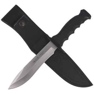 Nóż Muela Outdoor Black Rubber, Satin 420H (85-161)