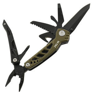 Multitool M-Tac Type 2 - 7 Elementów - Green/Black