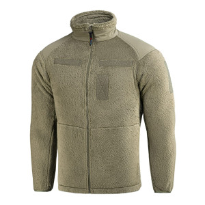 Bluza Taktyczna Polarowa M-tac Battle Fleece Polartec Velcro - Tan