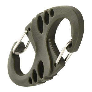Karabińczyk Dwustronny M-tac Typu S-hook Plastikowy - Olive