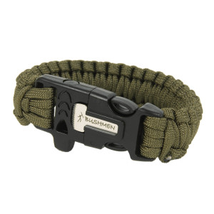 Bransoletka Survivalowa Paracord Bushmen 3m - Olive