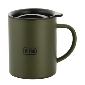Kubek Termiczny M-Tac z pokrywką 400ml - Olive