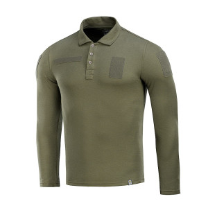 Bluza Taktyczna Polo Z Długim Rękawem M-tac 65/35 - Army Olive