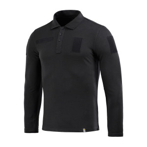 Bluza Taktyczna Polo Z Długim Rękawem M-tac 65/35 - Czarna