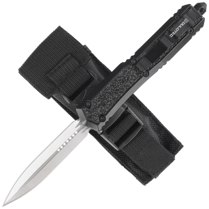 Nóż automatyczny Dulotec OTF Black Aluminum, Satin 3Cr13MoV