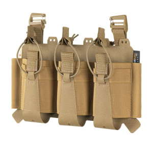 Panel MOLLE 3 Ładownice na Magazynki M-Tac do Kamizelki Cuirass QRS - Coyote