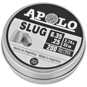Śrut Apolo Slug 33 6.35 mm, 200 szt. 2.14g/33.0gr