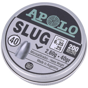 Śrut Apolo Slug 40 6.35 mm, 200 szt. 2.60g/40.0gr