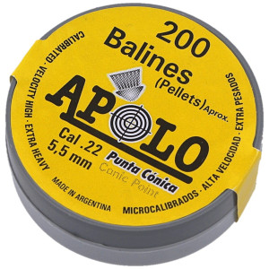 śrut Apolo Conic 5.5 Mm, 200 Szt. 0.84g/13.0gr