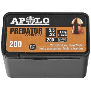 Śrut Apolo Predator Copper 5.5 mm, 200 szt. 1.36g/21.0gr