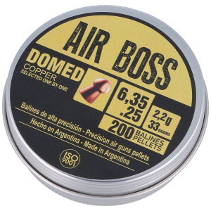 Śrut Apolo Air Boss Domed Copper 6.35 mm, 200 szt. 2.20g/33.0gr