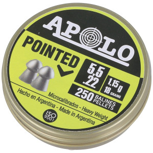 śrut Apolo Pointed 5.52 Mm, 250 Szt. 1.15g/18.0gr