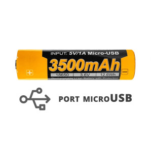 Akumulator - Fenix USB ARB-L18U (18650 3500 mAh 3,6 V)