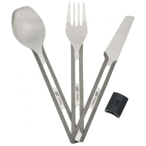 Sztućce Esbit Titanium Cutlery Set Silicon Sleeve