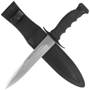 Nóż myśliwsko-outdoorowy Muela 95-191 Black Rubber, Satin 420H