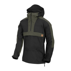 Kurtka Taktyczna Wiatrówka Helikon Anorak Woodsman - Czarny/taiga Green