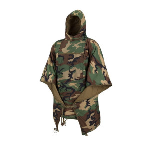 Peleryna Przeciwdeszczowa Ponczo Helikon Swagman Roll - Us Woodland