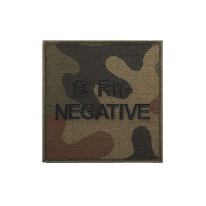 Emblemat 9,5 X 9,5cm Z Grupą Krwi Wz10 Z Grupą Krwi B Rh -