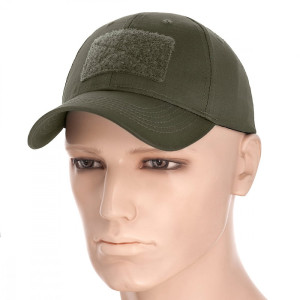 Czapka Baseballówka Z Daszkiem M-tac Flex Rip Stop Z Rzepem Velcro - Army Olive