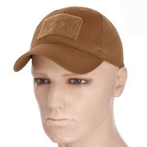 Czapka Baseballówka z Daszkiem M-Tac Flex Rip Stop z Rzepem Velcro - Coyote Brown