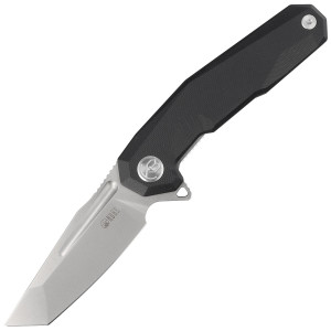 Nóż składany Kubey Carve Black G10, Bead Blasted AUS-10 (KB237G)