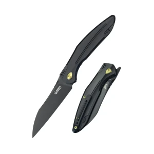 Nóż składany Kubey Barracuda Black Titanium, Black Coated M390 by Parsons Bladeworks (KB299B)