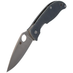 Nóż składany Spyderco Polestar G-10 Grey / BD1 Plain (C220GPGY)