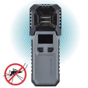 Odstraszacz Komarów Elektroniczny Ultradźwiękowy 2w1 Nitecore EMR10 - Czarny