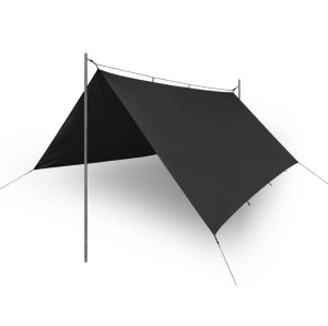 Tarp Płachta Biwakowa 3x3 m Helikon SUPERTARP Rip-Stop - Czarny