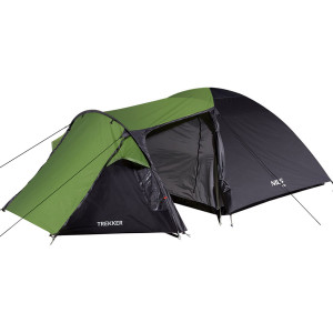 Namiot Turystyczny Kempingowy Trekker Nils Camp Nc6012 4 Os - Zielono-szary