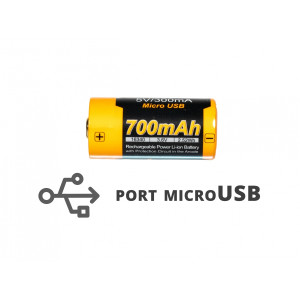 Akumulator - Fenix USB ARB-L16UP (16340 RCR123 700 mAh 3,6 V)