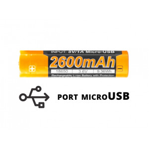 Akumulator - Fenix Usb Arb-l18u (18650 2600 Mah 3,6 V)