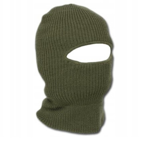 Kominiarka Mil-Tec Zimowa Akrylowa BALACLAVA 1 Otwór - Zielony