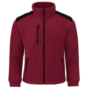 Polar Bluza Polarowa FLEECE MAN - Burgund/Czarny