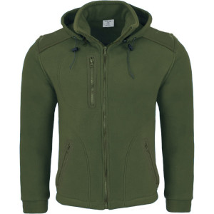 Polar Bluza Polarowa FLEECE MAN z Kapturem - Olive