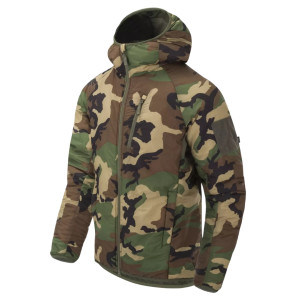 Kurtka Zimowa Ocieplana Helikon Wolfhound Hoodie Windpack - US Woodland