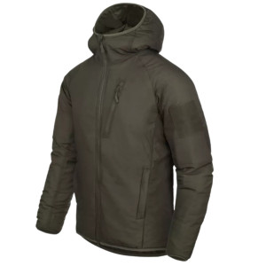 Kurtka Zimowa Ocieplana Helikon Wolfhound Hoodie Windpack - Taiga Green
